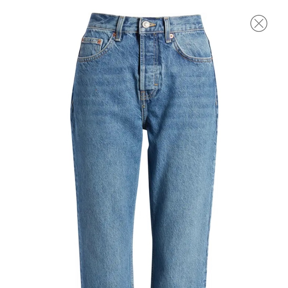 Topshop Cotton Straight Leg Jeans NWT